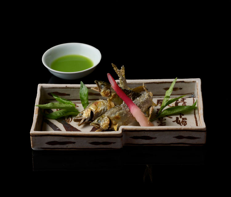 活鮎　塩焼、唐揚げ